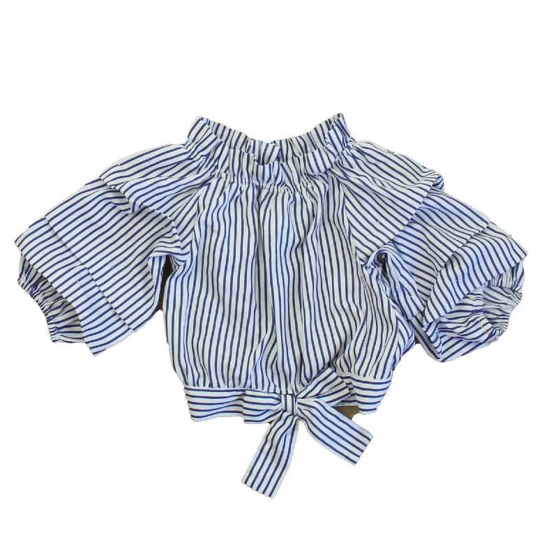 Habitual Girl Girls Blue | White Blouse