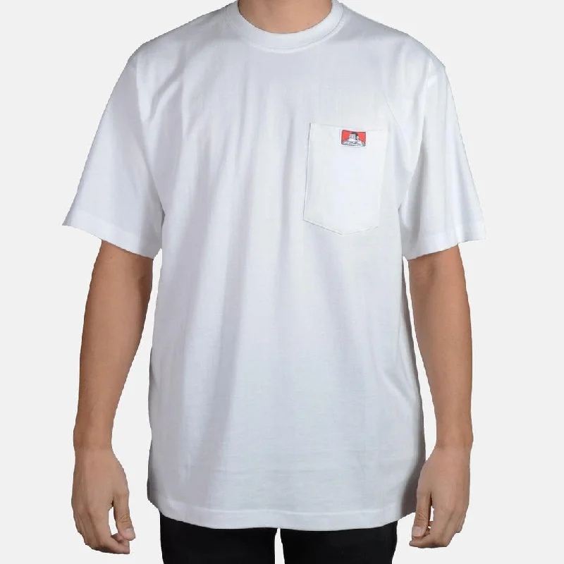 Heavy Duty Short Sleeve Pocket T-Shirt: White