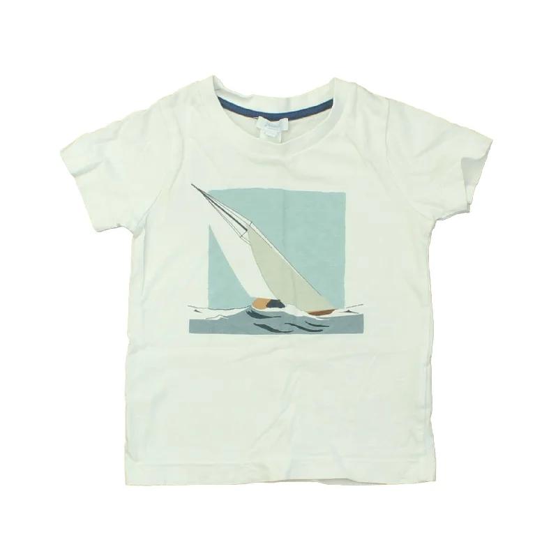 Jacadi Boys White | Sailboat T-Shirt