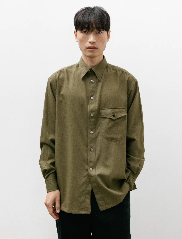 Come Up To The Studio Shirt Khaki Green