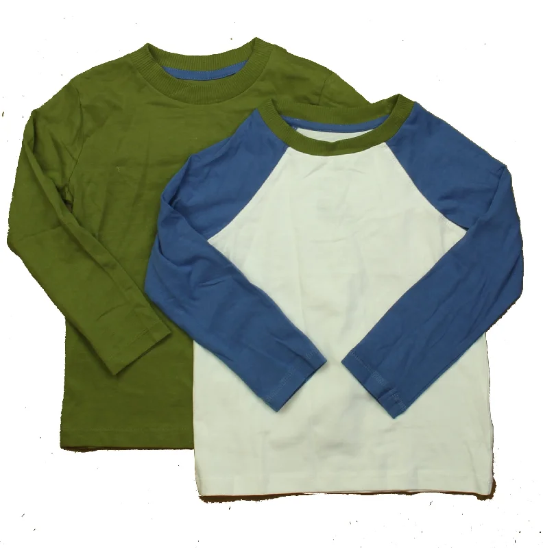 Mightly Boys White | Blue | Green Long Sleeve T-Shirt