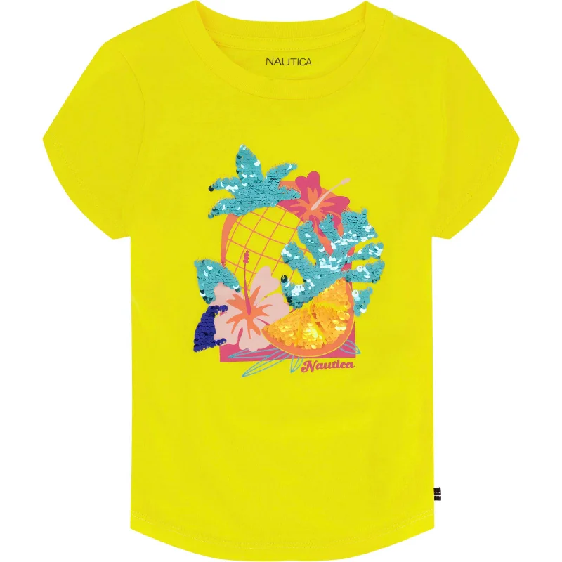 Nautica Toddler Girls' Fruit Flowers T-Shirt (2T-4T)