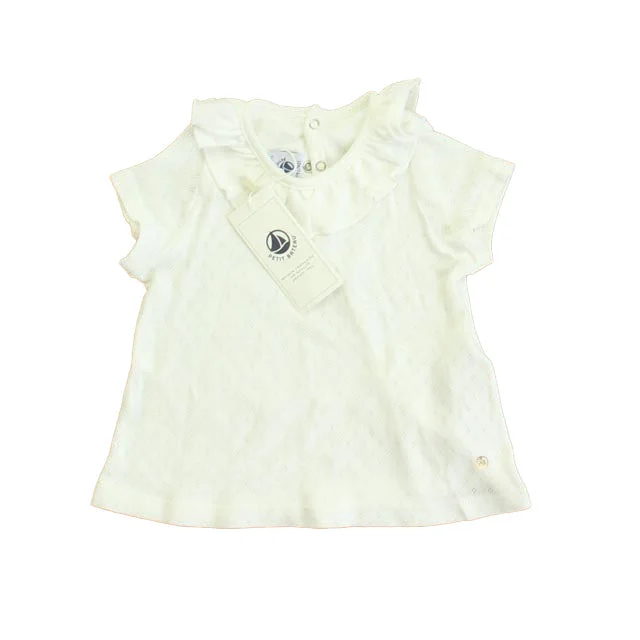 Petit Bateau Girls White T-Shirt