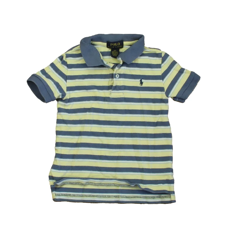 Ralph Lauren Boys Blue | Yellow Stripe Polo Shirt