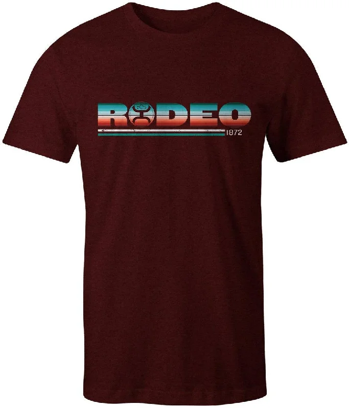 Rodeo w/ Serape Pattern Logo - Cranberry