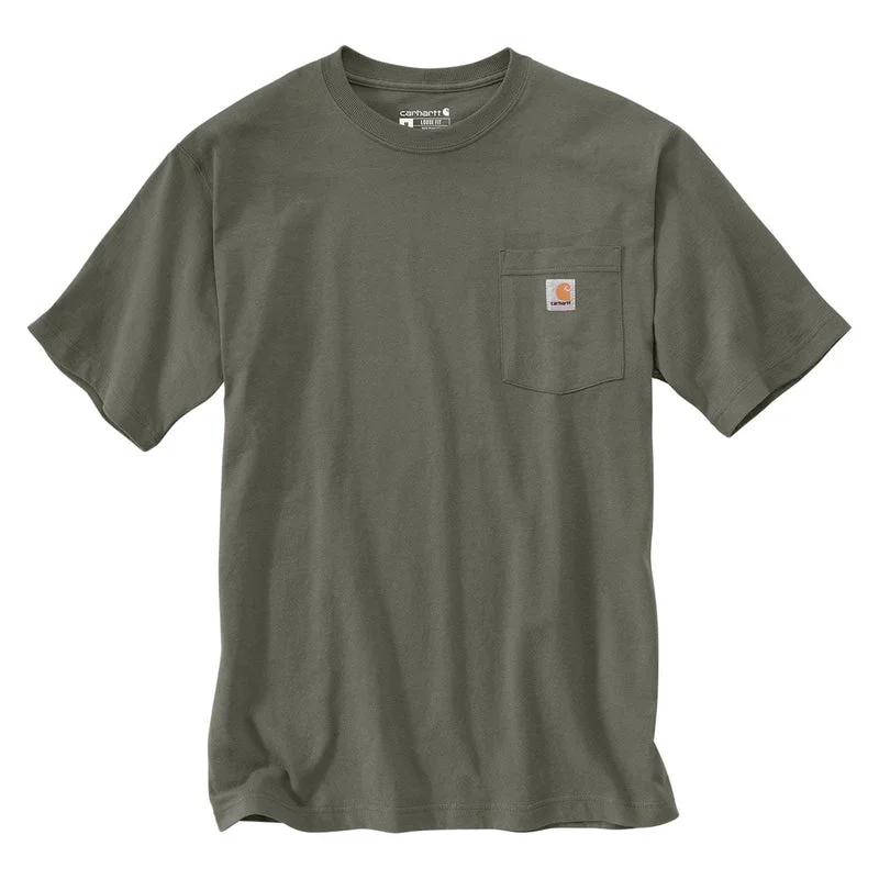 K87 - Loose Fit Heavyweight Pocket Tee, Dusty Olive