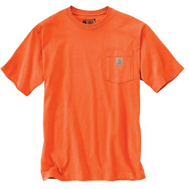 K87 - Loose Fit Heavyweight Pocket Tee, Bright Orange